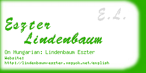eszter lindenbaum business card